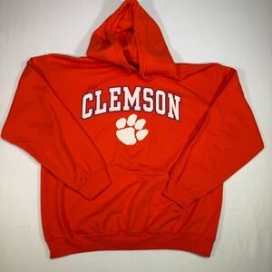 Clemson Tigers Fanatics NCAA College Hoodie Orange Pullover‎ Sweatshirt